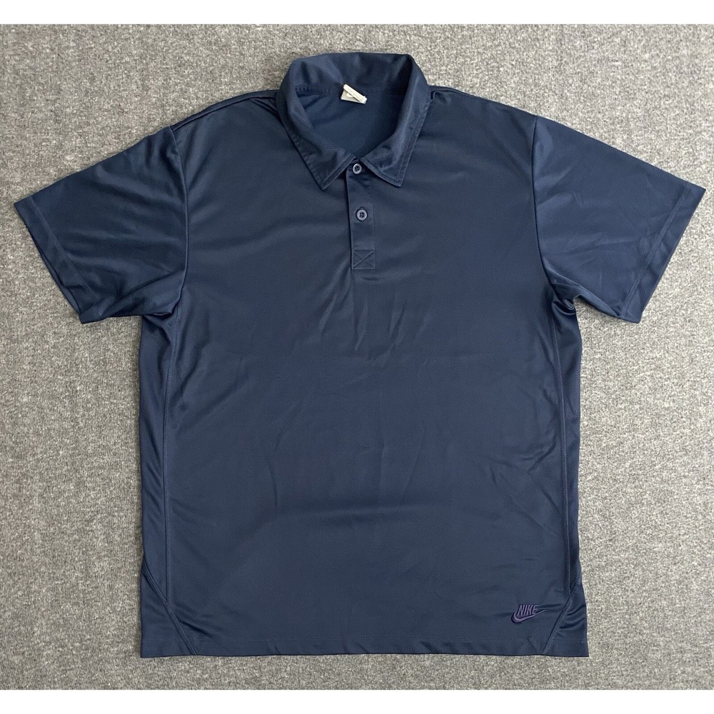 Nike Men's Golf Polo Shirt Blue Size XL